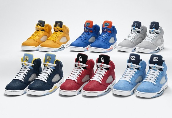 Air Jordan 5 大学 PE 配色“全家福”曝光！你最喜欢哪一款？不要告诉别人