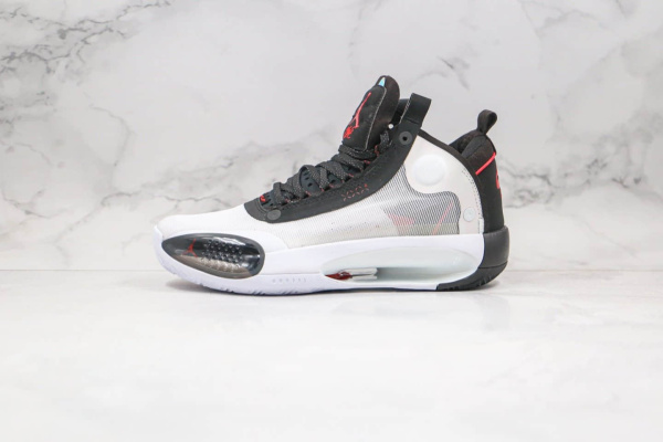 乔丹Air Jordan XXXIV Eclipse高帮篮球鞋AJ34黑白色篮球鞋内置真实气垫支持实战 货号：BQ3381-100
