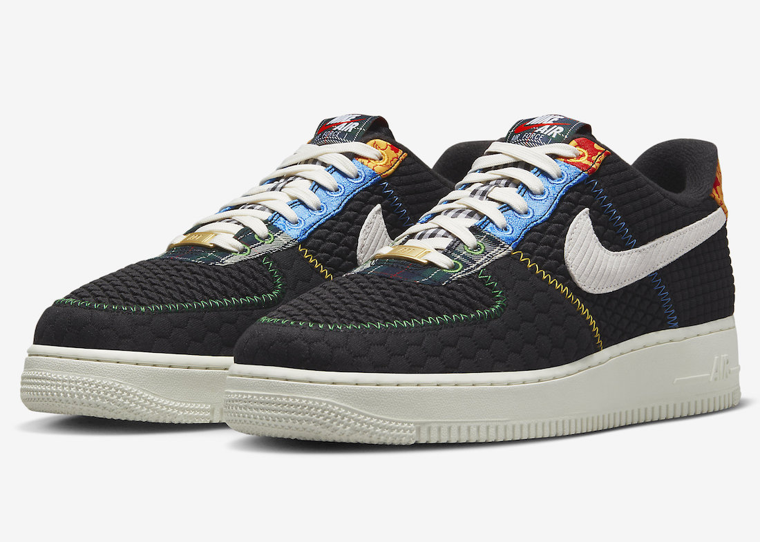 Nike Air Force 1 Low“多材质”黑色