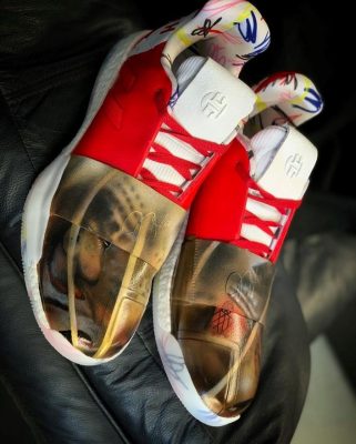 明星上脚 / Kyle Lowry 穿客製 adidas Harden Vol.3 領總冠軍戒 鞋頭圖案你認得出是哪一幕嗎