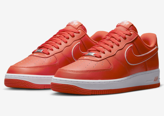 Nike Air Force 1 Low“Picante Red”官方照片
