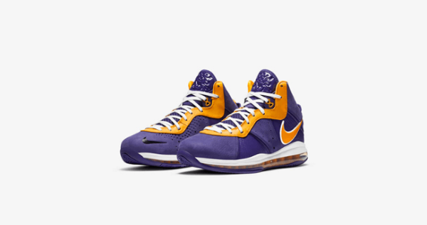 Nike詹姆斯8代湖人配色 Nike LeBron 8 “Purple” 詹姆斯紫金实战球鞋SNKRS上架 货号：DC8380-500