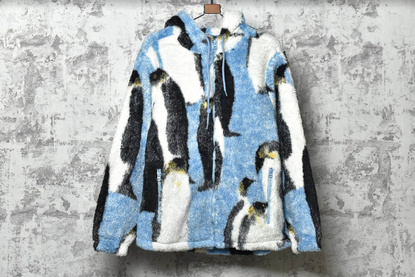 Supreme羽绒服顶级复刻 Supreme 20Fw Penguins Hooded Fleece 进口绒面莆田保暖SUP羽绒服