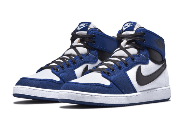 AJ1白蓝中帮帆布鞋发售日期 Air Jordan 1 KO “Storm Blue” 小闪电AJ1官图 货号：DA9089-401
