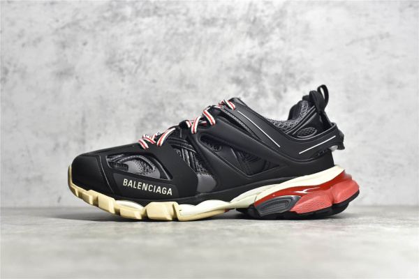 巴黎世家3.0三代黑红概念鞋 Balenciaga Sneaker Tess s.Gomma MAILLE 莆田巴黎世家货源
