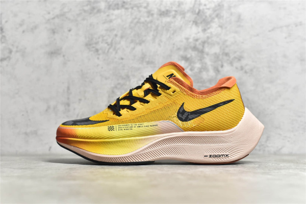 Nike马拉松2代橘黄色 Nike ZoomX Vaporfly NEXT% Nike轻跑鞋 Nike透气跑鞋 货号：DO2408-739