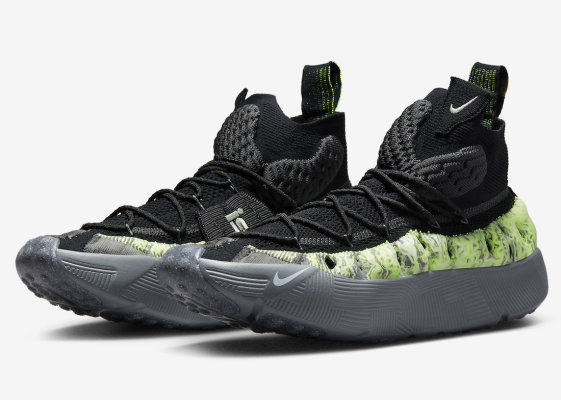Nike ISPA Sense Flyknit呈现黑色和绿色
