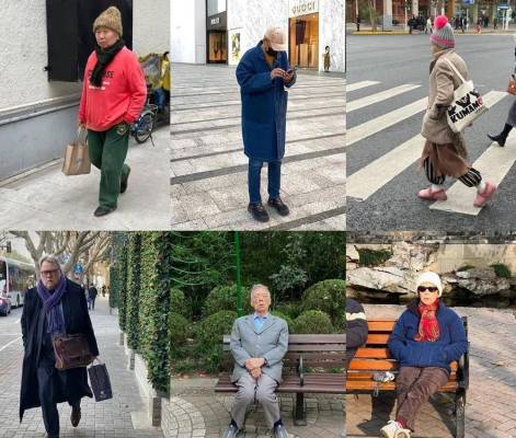 上海街头的老年人多会穿？比90后时髦，和00后一样爱大牌，真讲究