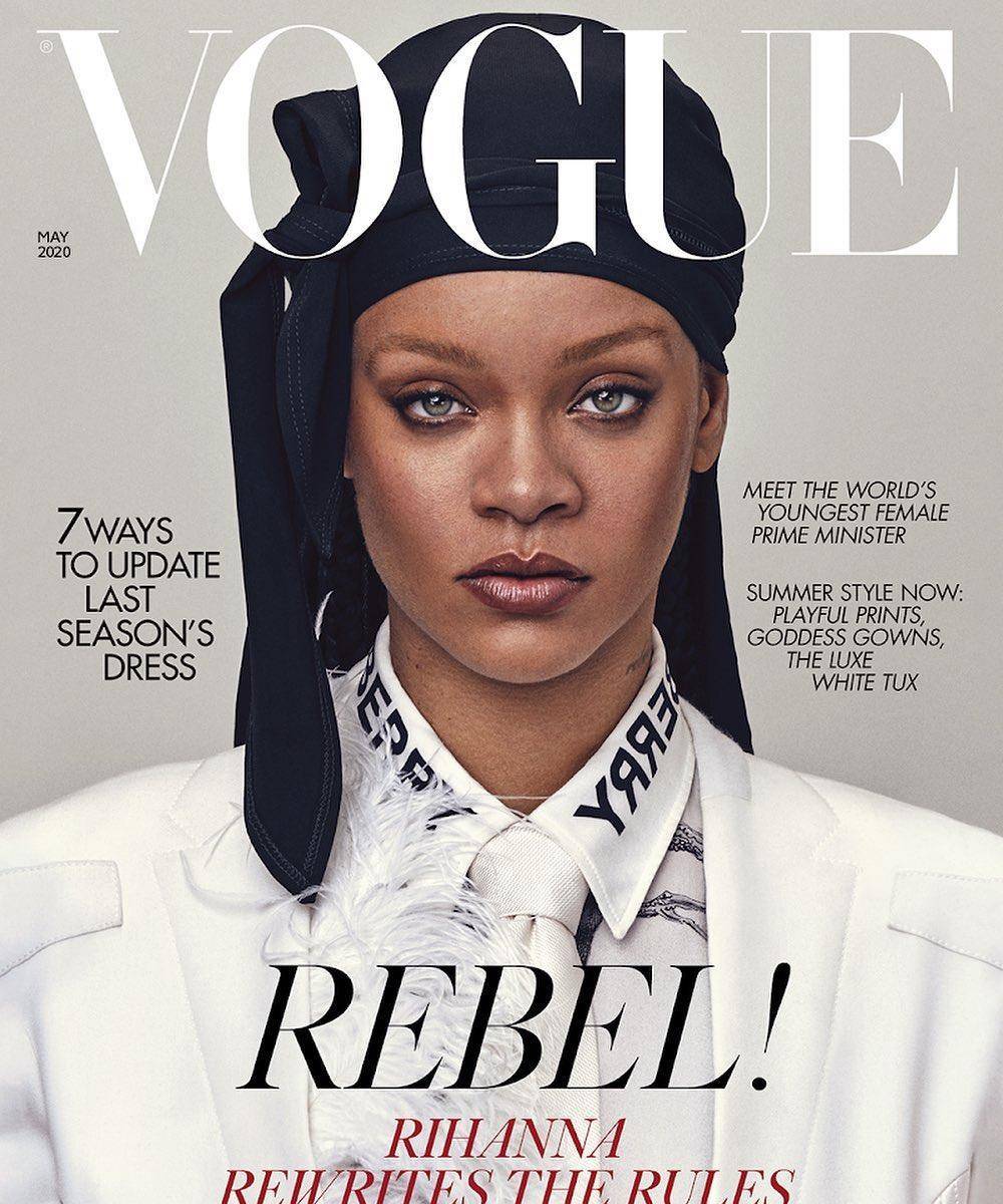 最“不务正业”的流行天后：Rihanna登英版Vogue，是不是又胖了？
