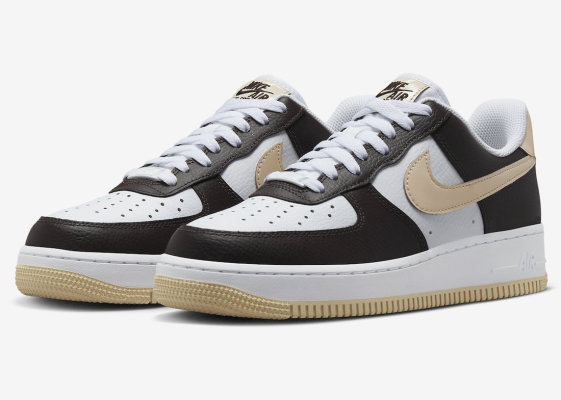 Nike Air Force 1 Low Detailed With Sanddrift专利皮革
