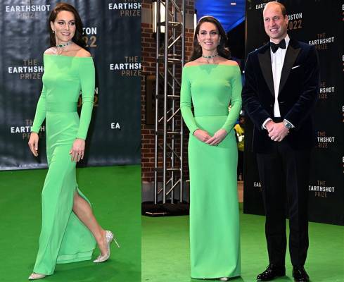 凯特身材有多标准？看她穿着租来的小绿裙，竟如高定般完美合身
