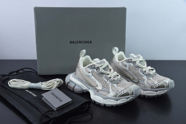 巴黎世家Balenciaga Phantom Sneaker 巴黎世家十代白棕做旧潮流跑鞋 货号：W1RB50102