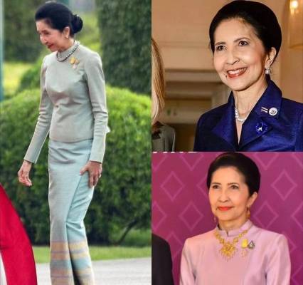 泰国第一夫人“贵”得从容，把泰服穿出高级感，66岁依旧是时髦人