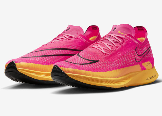 Nike ZoomX Streakfly以热粉色和激光橙色为亮点
