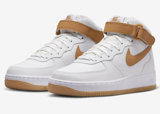 Nike Air Force 1 Mid Surfaces采用顶峰白和沙漠赭色
