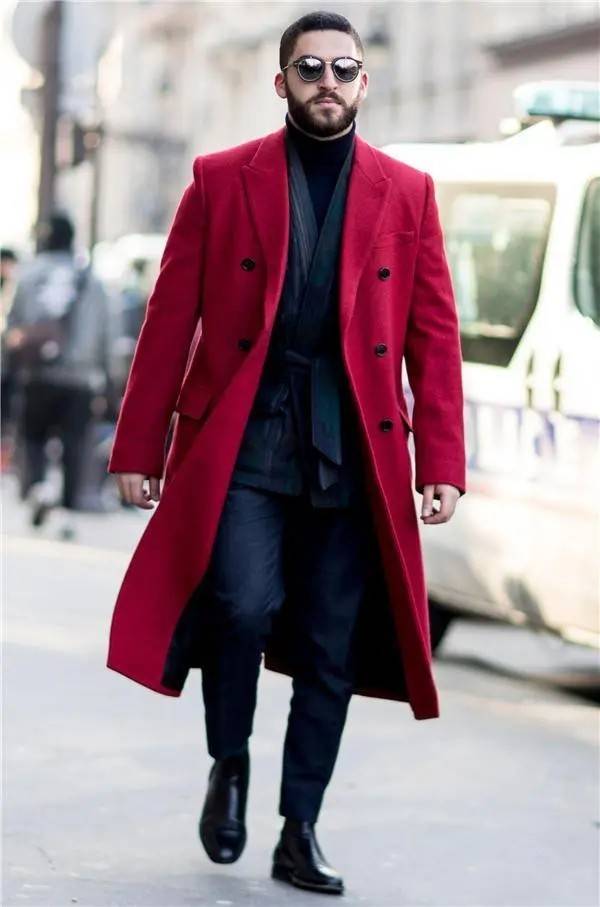 新年必备“红色穿搭”，学会这些技巧，完美打造绅士魅力