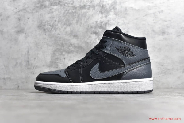 AJ1灰影子Nike Air Jordan 1 Mid “Dark Grey” 莆田过验鞋 货号：554725-041