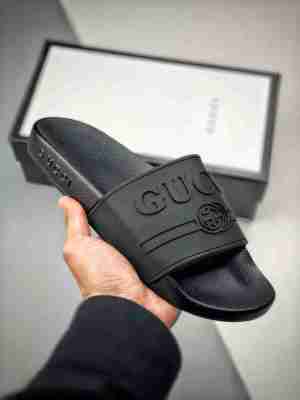 Gucci 19ss 3D印花一字拖鞋  历年经典爆款  正品原版开模  夏季时尚潮流爆款