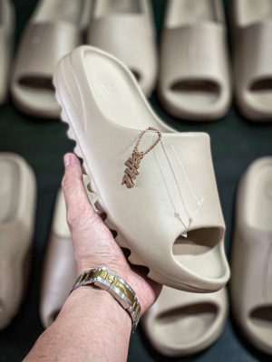 H12纯原 Adidas Yeezy Slide “Pure” 暖沙黄 拖鞋