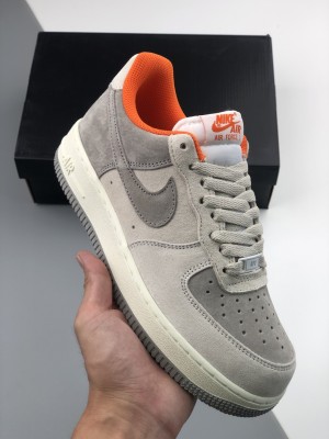 nikeairforce107lv8suede灰麂皮（Air Force 1 Low 灰橙麂皮）