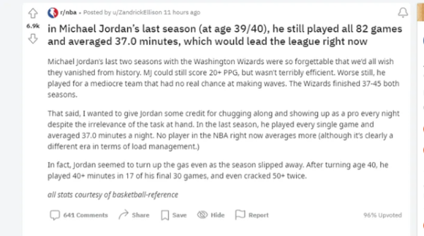 jordan与aj区别（外网热议：Air Jordan40岁在奇才依然出战82场，再对比现在的球星呢？）