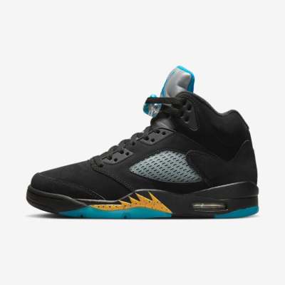 2023.2.4发售：Air Jordan 5 “Aqua”复古篮球鞋 黑蓝 湖水
