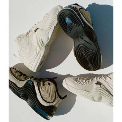 2023.2.10发售：Stüssy x Nike Air Penny 2潮流休闲耐磨透气复古篮球鞋