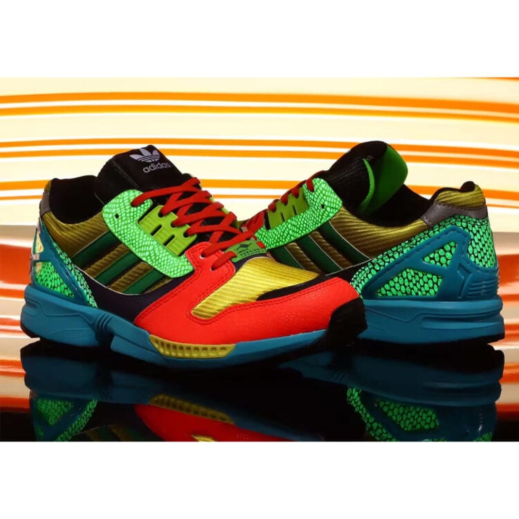 2023.2.17发售：atmos x adidas ZX 8000 “混搭”防滑耐磨轻便运动休闲鞋