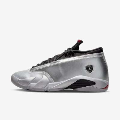 2023.3.3发售：Air Jordan 14 Low “金属银”防滑耐磨低帮复古篮球鞋金属银DH4121 060