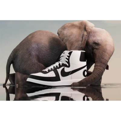 2023.4.1发售：Comme des Garcons Homme Plus x Nike 终结者高帮休闲板鞋