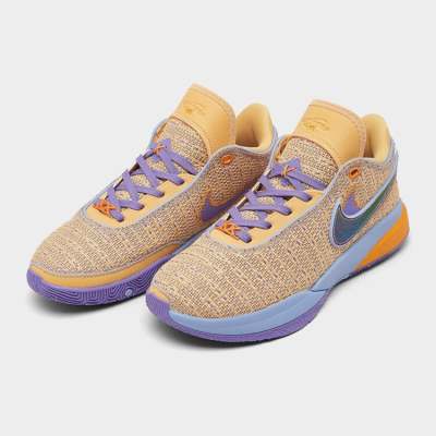 今日发售Nike LeBron 詹姆斯20 GS “Summer Vibes”耐磨透气低帮篮球鞋DQ8651 200