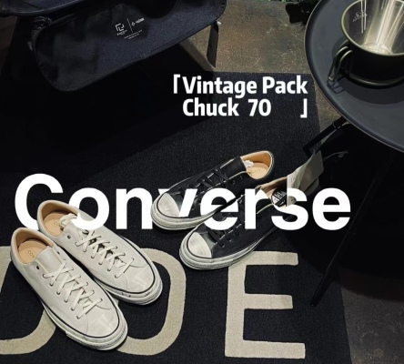 新款上架 纯原「Converse Vintage Pack Chuck 70」主打的就是做旧设计，V