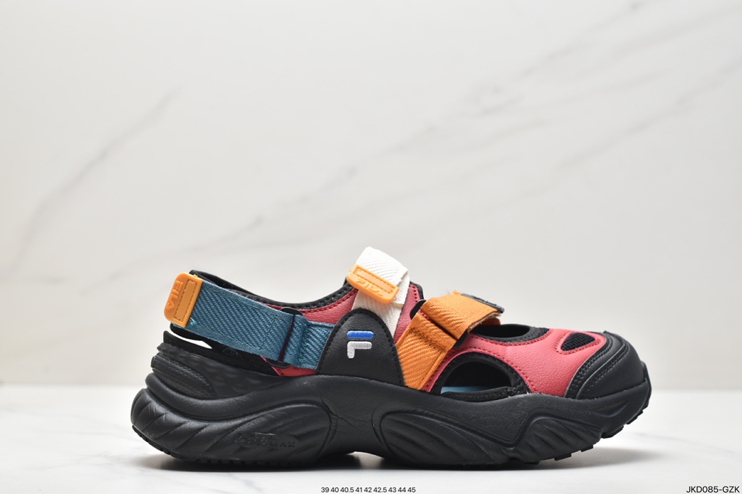 Fila 斐乐 Fluid Sandal 休闲运动凉鞋T12W321401AAB夏季室内户外潮流时尚