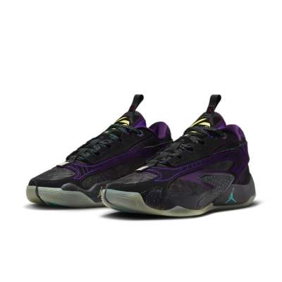 今日发售Jordan Luka 2“Space Hunter”黑紫减震防滑低帮篮球鞋DX8733 001