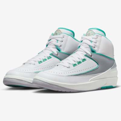 2023.8.1球鞋发售:Air Jordan 2 “Crystal Mint”中帮复古篮球鞋FN6755 100