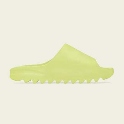 2023.8.10球鞋发售:荧光绿Adidas Yeezy Slide “Glow Green”GX6138