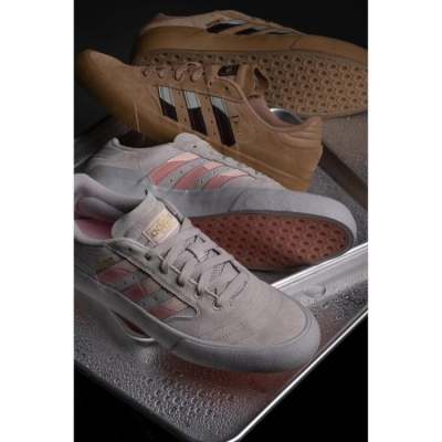 2023.12.9球鞋发售:灰粉/棕色低帮舒适板鞋 Dime x adidas Busenitz Vulc II GW7233/7232