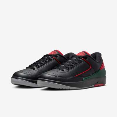 2023.12.16球鞋发售:AJ2黑色一点红配绿复古球鞋 Air Jordan 2 Low “Origins” DV9956 006