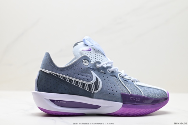 灰紫色 Nike Air Zoom G.T. Cut 3 低帮篮球鞋 官方货号：DV2918-400