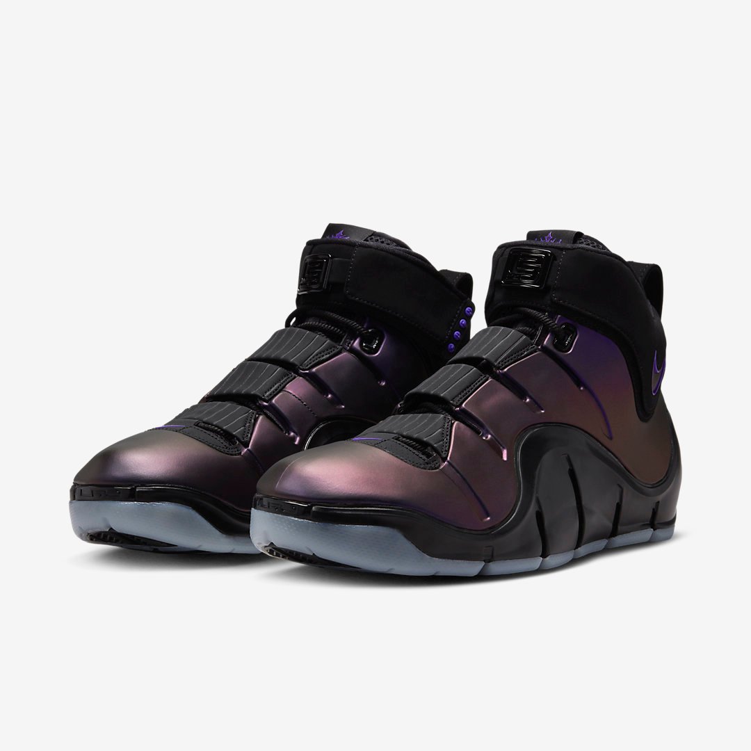 2024.5.8球鞋发售:黑紫中帮复古篮球鞋 Nike LeBron 4 “Eggplant”FN6251 001